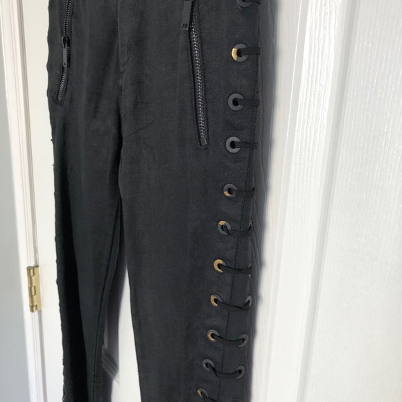 DL1961 Florence Coated Lace Up Sides Jean - Picture 7 of 9